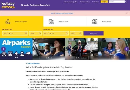 
                            2. Airparks Parkplatz Frankfurt | Holiday Extras