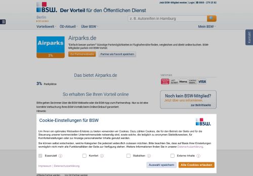 
                            12. Airparks.de: 5% Vorteil | bsw.de