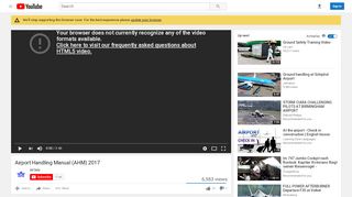 
                            9. Airport Handling Manual (AHM) 2017 - YouTube
