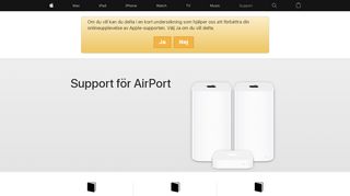 
                            3. AirPort – Officiell Apple-support