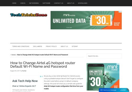 
                            13. Airtel 4G hotspot Router Configuration First Time from Mobile
