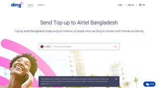 
                            11. Airtel BD Top-up. Send Recharge to Airtel Bangladesh | Ding