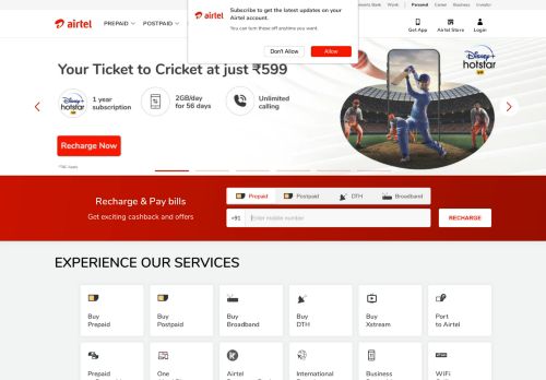 
                            4. Airtel Online Store - Buy Samsung, iPhone Online