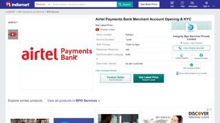 
                            7. Airtel Payments Bank Merchant Account Opening & KYC in Kanpur ...