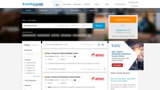 
                            8. Airtel sales promoter Jobs - Naukri.com