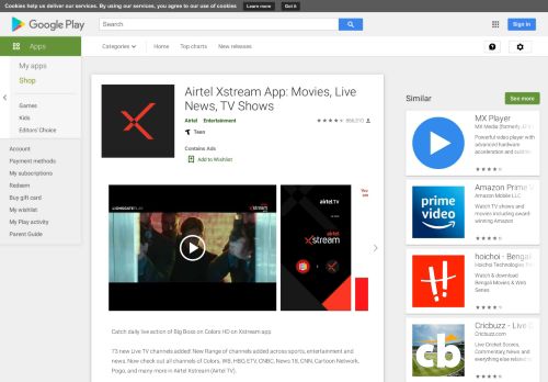 
                            4. Airtel TV: Movies, TV Shows, Live Aus v Ind, Kumbh - Apps on Google ...