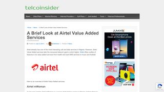 
                            11. Airtel Value Added Services and their Amazing Features and Benefits