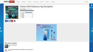 
                            4. Airties 4430 Kablosuz Ağ Genişletici - TeknoSeyir