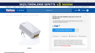 
                            7. AIRTIES AIR-4430 300MBPS KABLOSUZ 3 PORT AĞ GENİŞLETİCİ ...