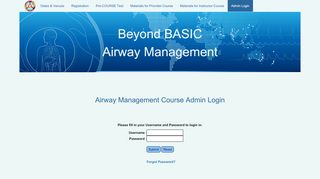
                            6. Airway Management Course Admin Login