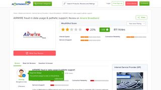 
                            9. AIRWIRE fraud in data usage & pathetic support - AIRWIRE ...