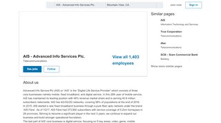 
                            12. AIS - Advanced Info Services Plc. | LinkedIn