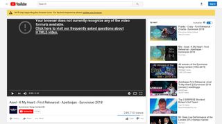 
                            12. Aisel - X My Heart - First Rehearsal - Azerbaijan - Eurovision 2018 ...
