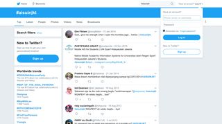 
                            6. #aisuinjkt hashtag on Twitter