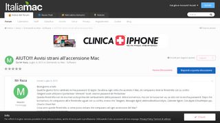 
                            7. AIUTO!!! Avvisi strani all'accensione Mac - Domande su Mac ...