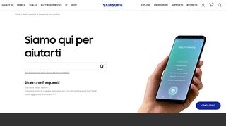 
                            4. Aiuto e servizio di assistenza per i prodotti | Samsung Supporto IT