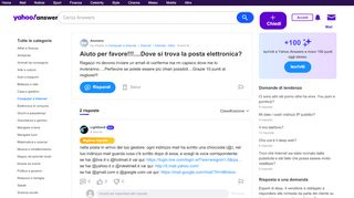 
                            12. Aiuto per favore!!!....Dove si trova la posta elettronica? | Yahoo ...