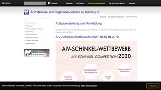 
                            13. AIV-Schinkel-Wettbewerb - Aufgabenstellung - Architekten- und ...