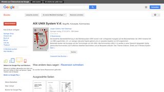 
                            9. AIX UNIX System V.4: Begriffe, Konzepte, Kommandos
