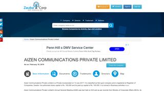 
                            5. AIZEN COMMUNICATIONS PRIVATE LIMITED - Company, ...