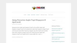 
                            7. Ajang pencarian angka togel singapura 8 april 2018 | TogelResmi