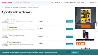 
                            8. Ajax alarm Alarm og Sikkerhed - Sammenlign priser hos PriceRunner