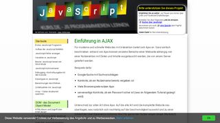 
                            9. AJAX Einführung direkt anhand eines Beispiels - HTML-Seminar