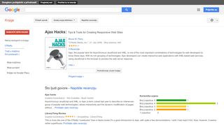 
                            6. Ajax Hacks: Tips & Tools for Creating Responsive Web Sites - Rezultati Google Books