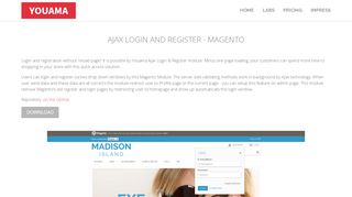 
                            7. Ajax Login and Register - Magento - Youama.com