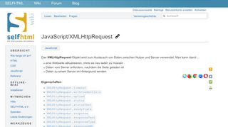 
                            8. Ajax - SELFHTML-Wiki
