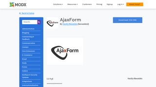 
                            1. AjaxForm 1.1.9-pl - MODx