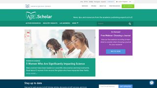 
                            10. AJE Scholar | Hundreds of resources about writing science articles ...