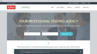 
                            3. Ajilon: Permanent Staffing and Temp Agencies for Job Seekers