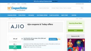 
                            10. Ajio coupons: February 80% Off offers, Ajio Sign up referral codes 2019
