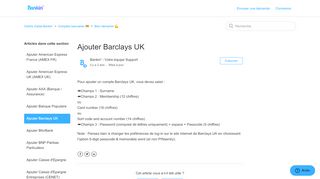 
                            11. Ajouter Barclays UK – Centre d'aide Bankin'