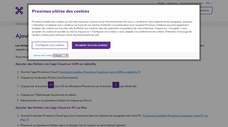
                            4. Ajouter manuellement des fichiers dans le cloud | Proximus