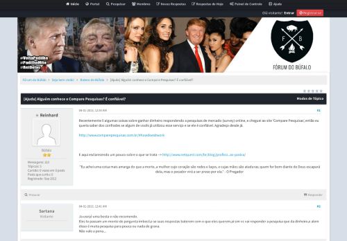 
                            6. [Ajuda] Alguém conhece o Compare Pesquisas? É confiável? - Fórum ...