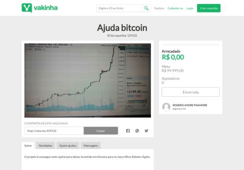 
                            11. Ajuda bitcoin - Vaquinhas online | Vakinha.com.br