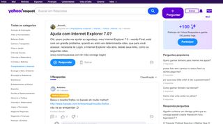 
                            9. Ajuda com Internet Explorer 7.0? | Yahoo Respostas