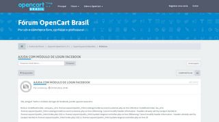 
                            12. Ajuda com módulo de Login Facebook - Fórum OpenCart Brasil