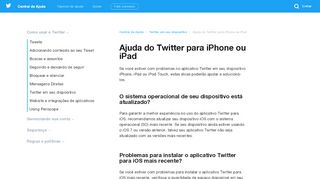 
                            2. Ajuda do Twitter para iPhone ou iPad
