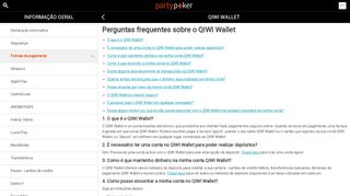 
                            4. Ajuda - Informação geral - Perguntas frequentes sobre o QIWI Wallet