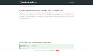 
                            4. Ajustes predeterminados del TP-LINK TD-W8961ND - routerdefaults.org