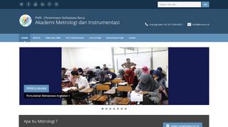 
                            1. Akademi Metrologi dan Instrumentasi: PMB