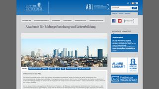 
                            13. Akademie für Bildungsforschung und Lehrerbildung - Goethe-Universität