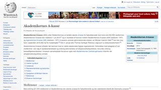
                            5. Akademikernes A-kasse - Wikipedia, den frie encyklopædi