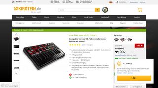 
                            8. Akai MPK mini MK2 LE Black - Musikhaus Kirstein