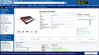 
                            10. Akai MPK Mini MKII ab € 78,50 (2019) | Preisvergleich Geizhals ...