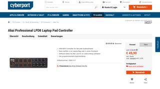 
                            5. Akai Professional LPD8 Laptop Pad Controller ++ Cyberport