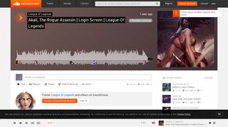 
                            9. Akali, The Rogue Assassin | Login Screen | League Of Legends by ...